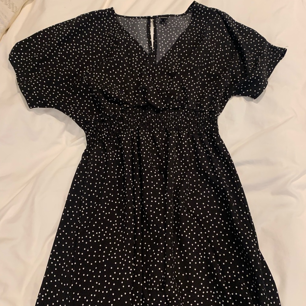 Polka Dot Black Dress